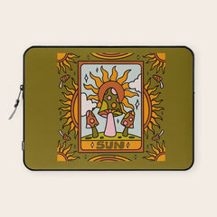 19. Sun Tarot Mushroom Laptop Sleeve