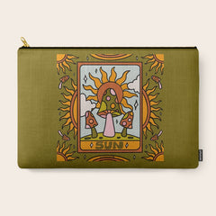 19. Sun Tarot Mushroom Carry All Pouch