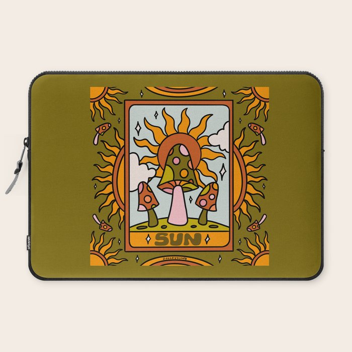 19. Sun Tarot Mushroom Laptop Sleeve