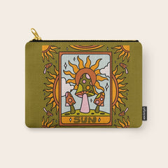 19. Sun Tarot Mushroom Carry All Pouch