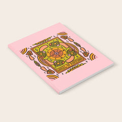 10. Wheel of Fortune Mushroom Notebook