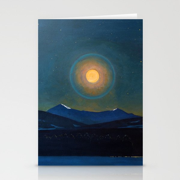 "Moonlight, Winter" by Rockwell Kent (1940) Stationery Card