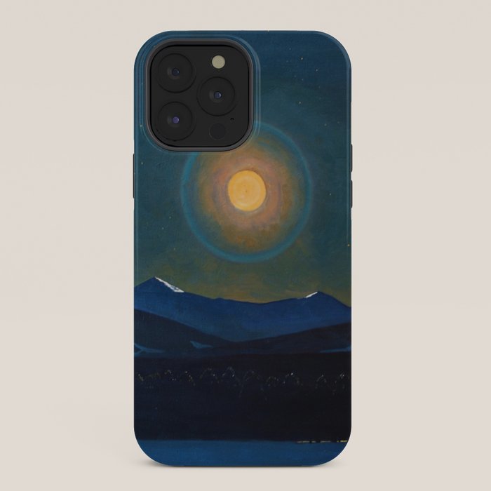 "Moonlight, Winter" by Rockwell Kent (1940) iPhone Case