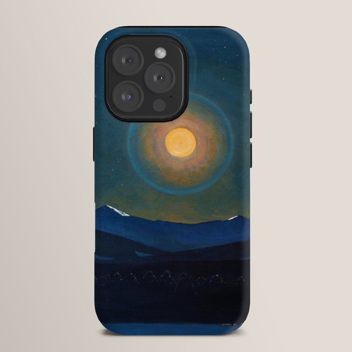 "Moonlight, Winter" by Rockwell Kent (1940) iPhone Case