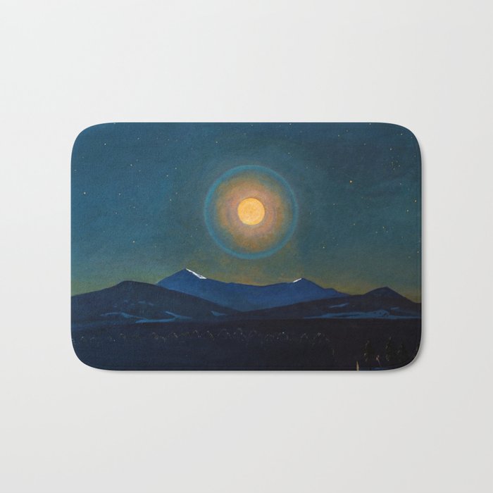 "Moonlight, Winter" by Rockwell Kent (1940) Bath Mat