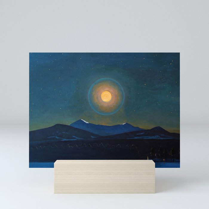 "Moonlight, Winter" by Rockwell Kent (1940) Mini Art Print