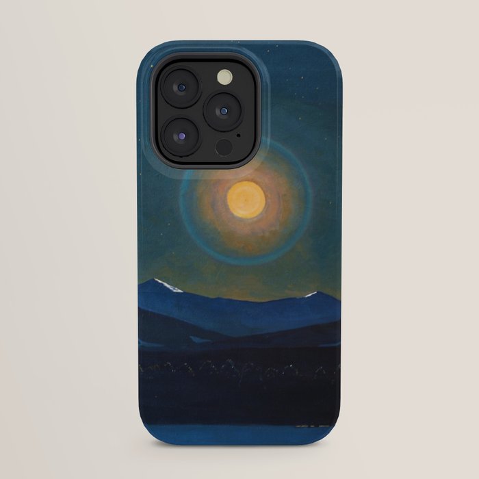 "Moonlight, Winter" by Rockwell Kent (1940) iPhone Case