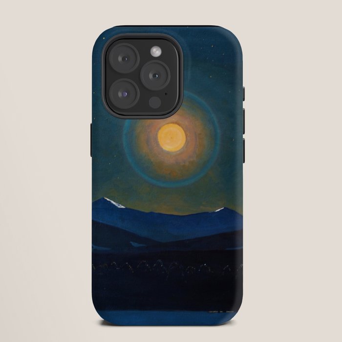 "Moonlight, Winter" by Rockwell Kent (1940) iPhone Case