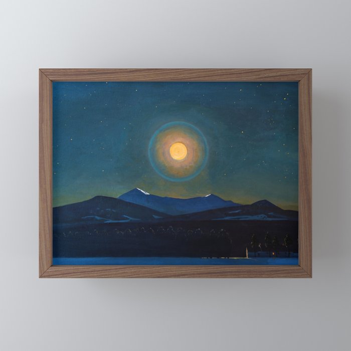 "Moonlight, Winter" by Rockwell Kent (1940) Mini Art Print