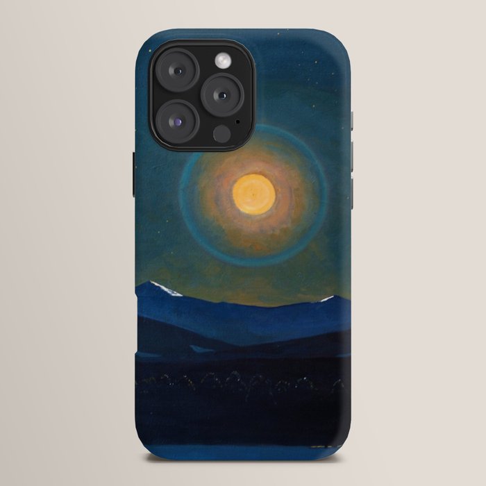 "Moonlight, Winter" by Rockwell Kent (1940) iPhone Case
