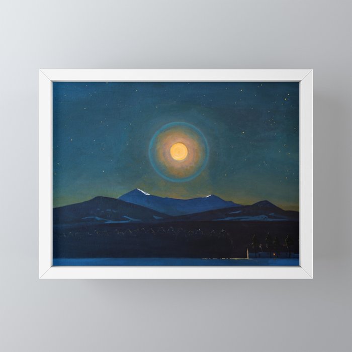 "Moonlight, Winter" by Rockwell Kent (1940) Mini Art Print