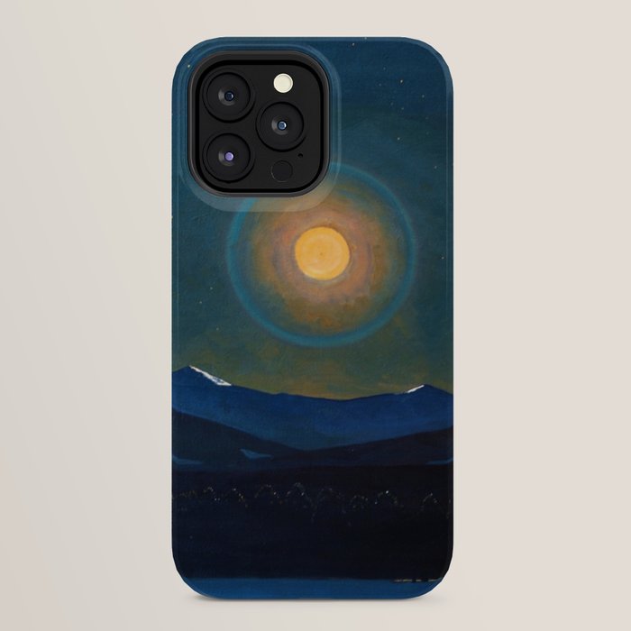 "Moonlight, Winter" by Rockwell Kent (1940) iPhone Case