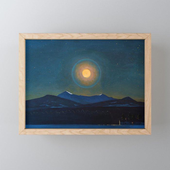 "Moonlight, Winter" by Rockwell Kent (1940) Mini Art Print
