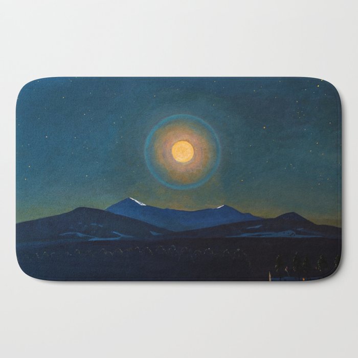 "Moonlight, Winter" by Rockwell Kent (1940) Bath Mat