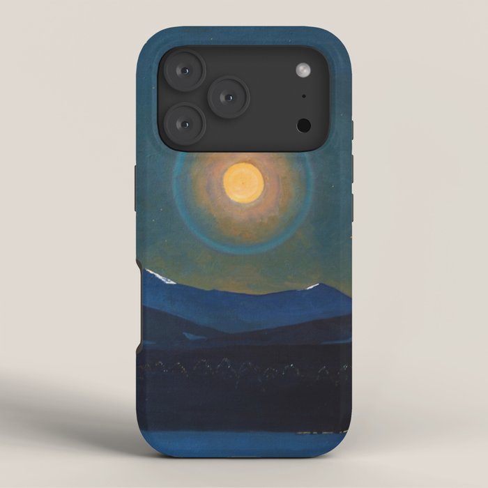 "Moonlight, Winter" by Rockwell Kent (1940) iPhone Case