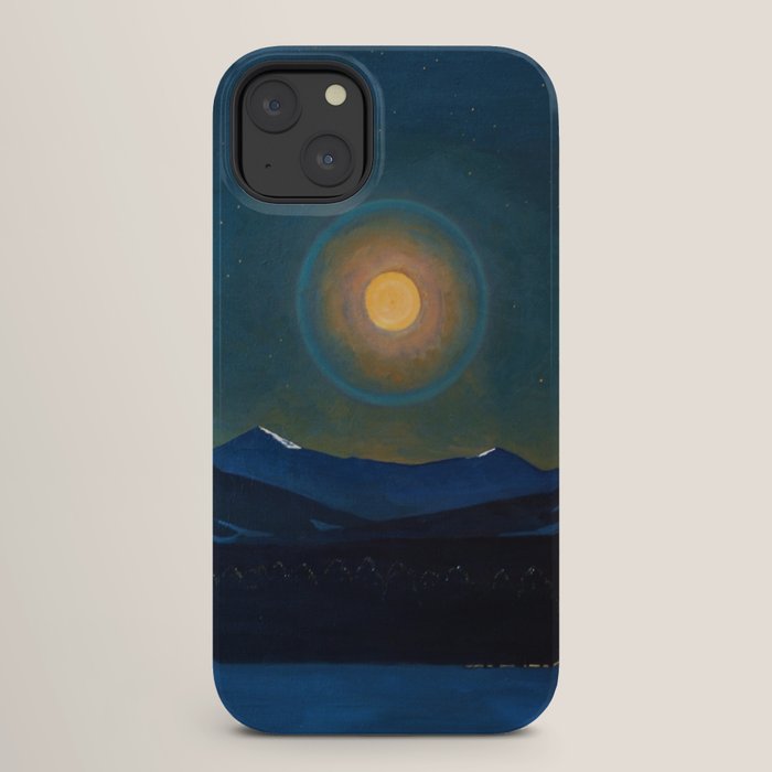 "Moonlight, Winter" by Rockwell Kent (1940) iPhone Case