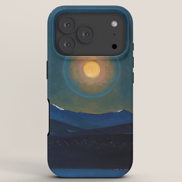 "Moonlight, Winter" by Rockwell Kent (1940) iPhone Case
