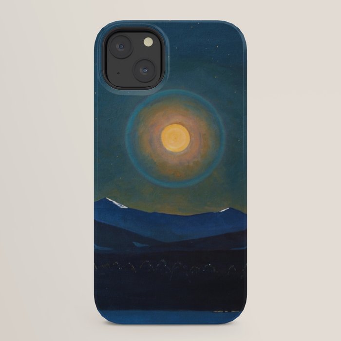 "Moonlight, Winter" by Rockwell Kent (1940) iPhone Case