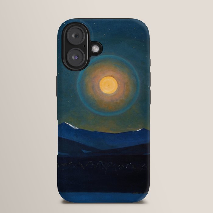 "Moonlight, Winter" by Rockwell Kent (1940) iPhone Case