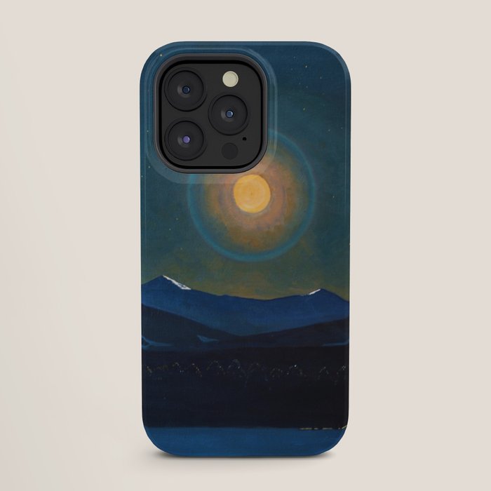 "Moonlight, Winter" by Rockwell Kent (1940) iPhone Case