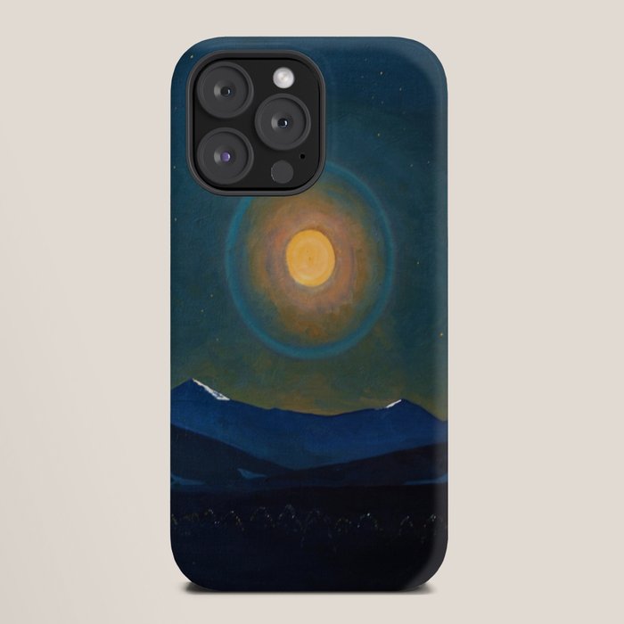 "Moonlight, Winter" by Rockwell Kent (1940) iPhone Case