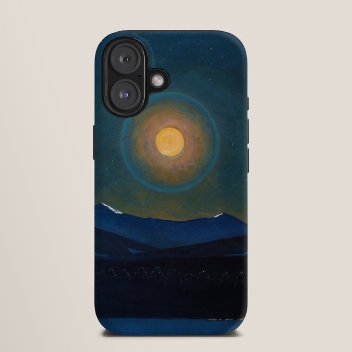 "Moonlight, Winter" by Rockwell Kent (1940) iPhone Case