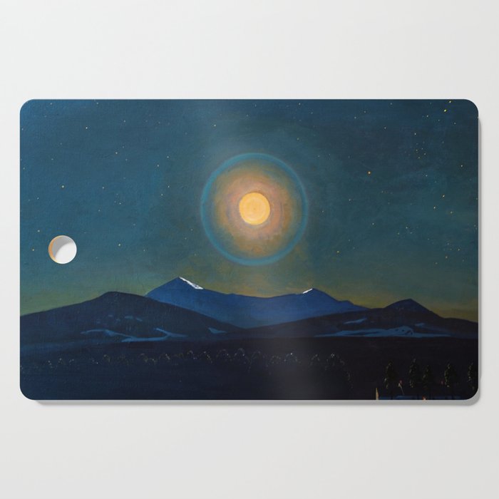 "Moonlight, Winter" by Rockwell Kent (1940) Cutting Board