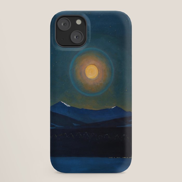 "Moonlight, Winter" by Rockwell Kent (1940) iPhone Case