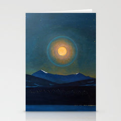 "Moonlight, Winter" by Rockwell Kent (1940) Stationery Card