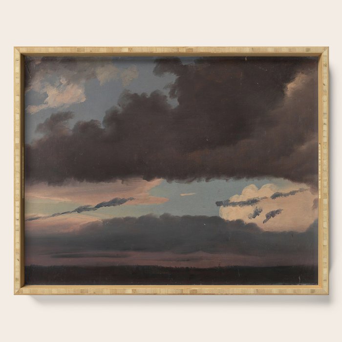 "Cloud Study" by Knud Baade, 1839 Serving Tray