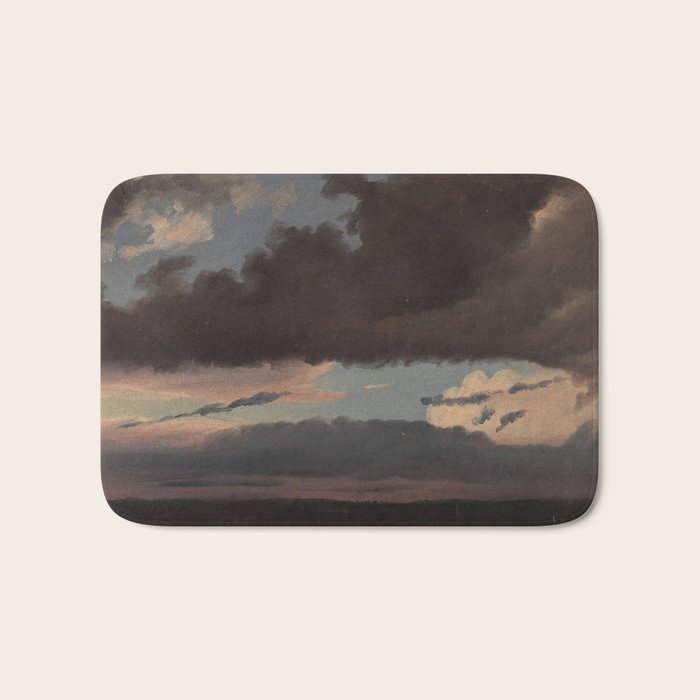 "Cloud Study" by Knud Baade, 1839 Bath Mat