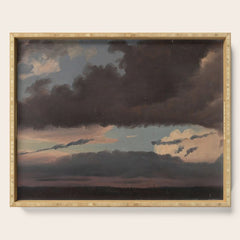 "Cloud Study" by Knud Baade, 1839 Serving Tray