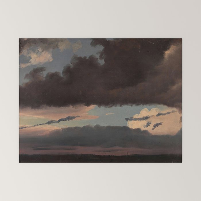 "Cloud Study" by Knud Baade, 1839 Mini Art Print