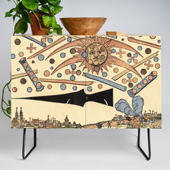 1561 Celestial Phenomenon over Nuremberg Credenza