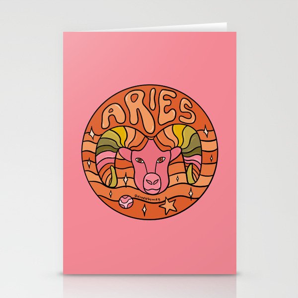 2020 Aries Stationery Card
