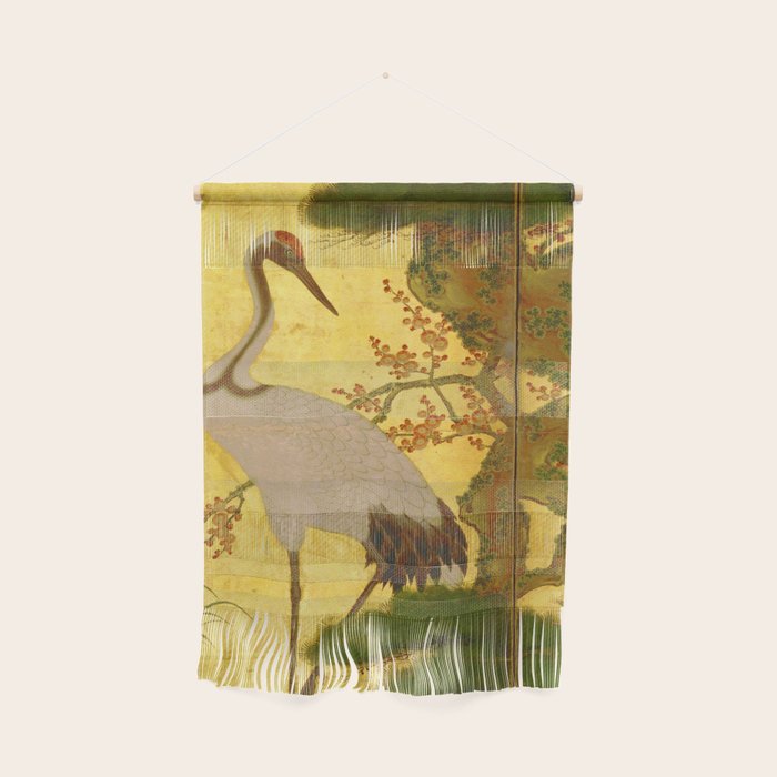 16th Century Japanese Birds & Flowers Wall Hanging