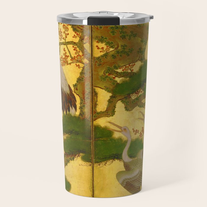 16th Century Japanese Birds & Flowers Travel Mug
