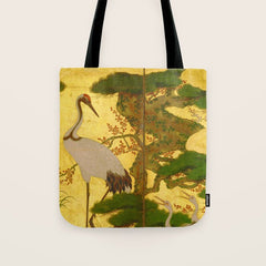 16th Century Japanese Birds & Flowers Tote Bag