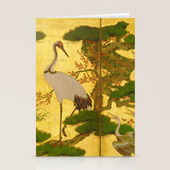 16th Century Japanese Birds & Flowers Stationery Card