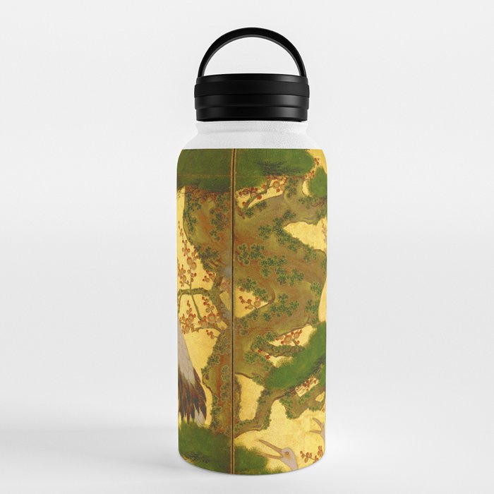 16th Century Japanese Birds & Flowers Water Bottle