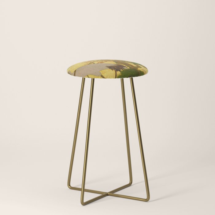 16th Century Japanese Birds & Flowers Stool