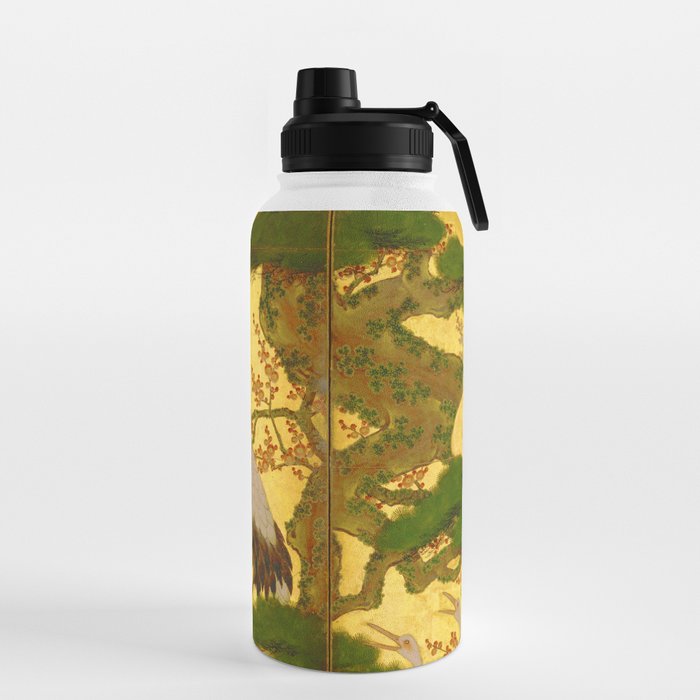 16th Century Japanese Birds & Flowers Water Bottle