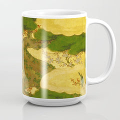 16th Century Japanese Birds & Flowers Coffee Mug