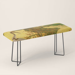 16th Century Japanese Birds & Flowers Bench