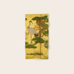 16th Century Japanese Birds & Flowers Bath Towel
