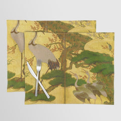 16th Century Japanese Birds & Flowers Placemat