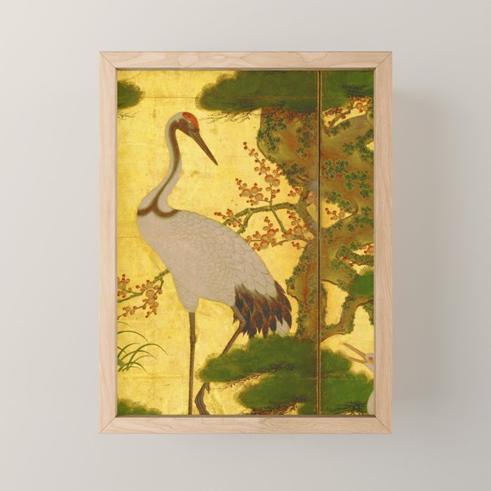 16th Century Japanese Birds & Flowers Mini Art Print