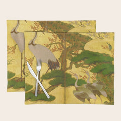 16th Century Japanese Birds & Flowers Placemat