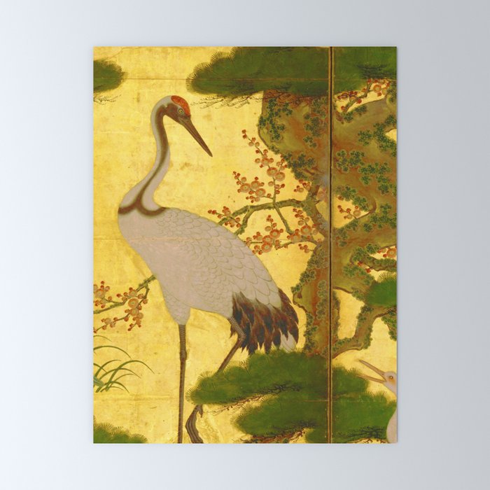 16th Century Japanese Birds & Flowers Mini Art Print