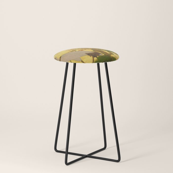 16th Century Japanese Birds & Flowers Stool